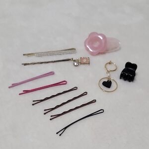 Assorted Hair Accessories Bundle Set Bought From Korea & Bonus Gift W/ Purchase